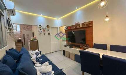 Apartamento para Venda em Santos, Embaré, 2 dormitórios, 1 suíte, 2 banheiros