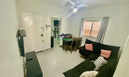 Apartamento para Venda em Santos, Embaré, 1 dormitório, 1 banheiro, 1 vaga