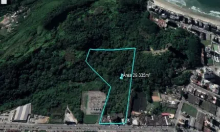 Guarujá - astúrias - terreno 29.335,61m² com projeto aprovado residencial