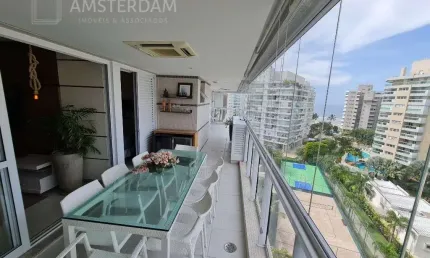 Venda de Apartamento de Luxo na Riviera de Bertioga-SP: 3 Quartos, 3 Suítes, 2 Salas, 4 Banheiros e 2 Vagas de Garagem