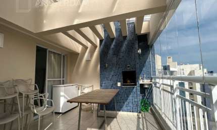 COBERTURA DUPLEX À VENDA COM 3 DORMITÓRIOS E ÁREA GOURMET COM VISTA DA SERRA E DO MAR.