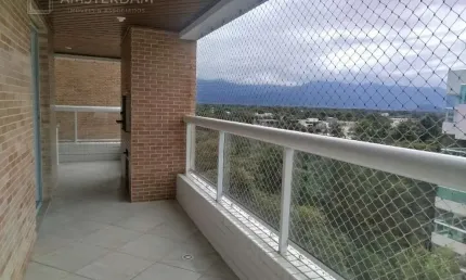 Apartamento de Luxo para Locação Anual na Riviera em Bertioga-SP: 3 Quartos, 1 Suíte, 2 Salas, 2 Banheiros, 2 Vagas de Garagem, 93m².