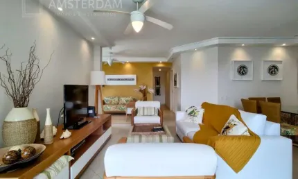 Apartamento pé na areia com 04 dormitórios a venda na Riviera, Módulo 02