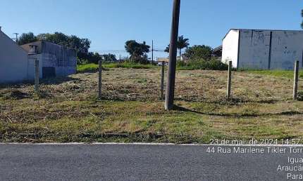 Terreno à venda na Rua Marilene Tikler Torres, S/Nº, Iguaçu, Araucária por R$ 450.000