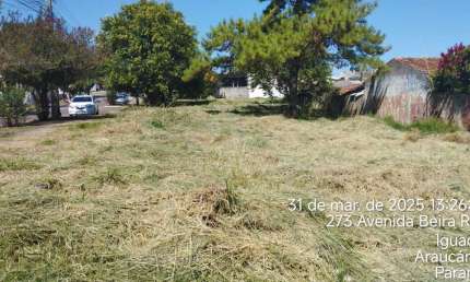 Terreno à venda na Avenida Beira Rio, Iguaçu, Araucária por R$ 480.000