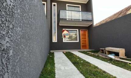 Casa com 3 quartos à venda na Rua Nelson Antônio Zamprogna, 171, Tatuquara, Curitiba, 82 m2 por R$ 380.000