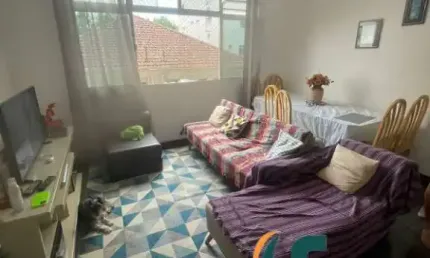 Apartamento no boqueirão em santos na quadra da praia - 2 dormitórios sendo 1 suíte - 1 vaga de garagem privativa.