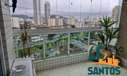 Apartamento com 3 quartos à venda na rua ceará, 20, pompéia, santos, 127 m2 por r$ 1.200.000