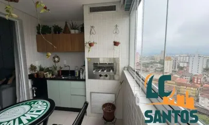 Apartamento com 3 quartos à venda na Avenida Siqueira Campos, 490, Boqueirão, Santos, 85 m2 por R$ 1.375.000