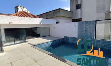 Casa em condomínio fechado com 4 quartos à venda na Rua Nabuco de Araújo, 48, Boqueirão, Santos