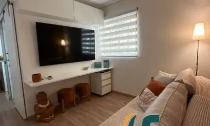 Apartamento com 1 quarto à venda na rua bassim trabulsi, 107, ponta da praia, santos, 47 m2 por r$ 420.000