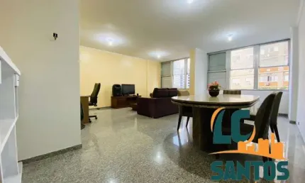 APARTAMENTO NO JOSÉ MENINO DE 2 DORMITÓRIOS SENDO 1 SUÍTE E 110M² - PÉ NA AREIA.