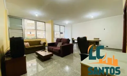 Apartamento no josé menino de 2 dormitórios sendo 1 suíte e 110m² - pé na areia.
