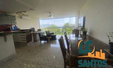 APARTAMENTO NO GONZAGA COM VISTA PRO  MAR 3 DORMITÓRIOS - 135 M² - ALTO PADRÃO.