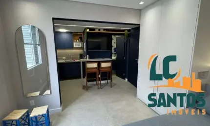 Apartamento kitnet finamente reformado na praia do José Menino, excelente oportunidade para Airbnb .