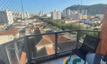 Apartamento com 3 quartos à venda na rua álvares cabral, 105, vila belmiro, santos, 170 m2 por r$ 600.000