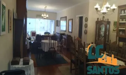 Apartamento com 4 quartos à venda na rua oswaldo cruz, 525, boqueirão, santos, 298 m2 por r$ 1.300.000