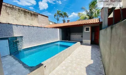 Casa com 2 dormitórios à venda, 69 m² por R$ 319.900,00 - Balneário Flórida Mirim - Mongaguá/SP