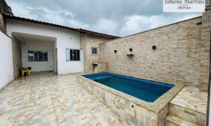 Casa com 2 dormitórios à venda, 60 m² por r$ 399.980,00 - balneário regina maria - mongaguá/sp