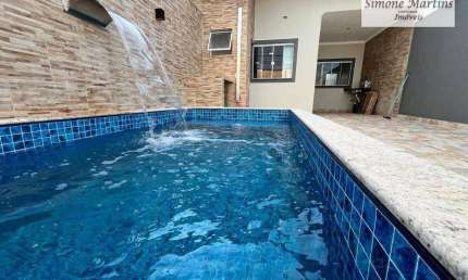 Casa com 2 carros à venda, 70 m² por R$ 359.000 - Balneário Regina Maria - Mongaguá/SP