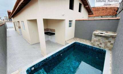 Casa com 2 dormitórios à venda, 59 m² por R$ 319.900,00 - Estância Balneária Tupy - Itanhaém/SP