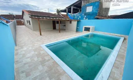 Casa com 2 Quartos à venda, 127 m² por R$ 430.000 - Balneário Flórida Mirim - Mongaguá/SP
