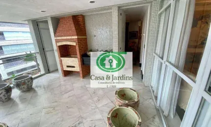 Apartamento Alto Padrão Boqueirão / Vila Rica -  dormitórios, 4 garagens - Santos