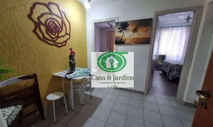Apto 2 dormitorios , prédio c/ elevador, px. praia josé menino - santos