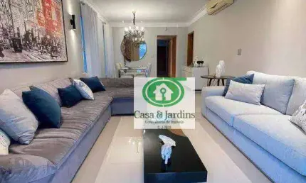 Apartamento com 3 dormitórios à venda, 130 m² por r$ 2.100.000,00 - boqueirão - santos/sp