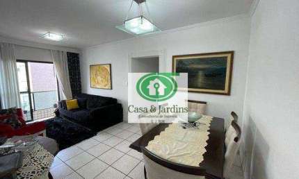 Apartamento com 3 dormitórios à venda, 120 m² por R$ 690.000,00 - Campo Grande - Santos/SP