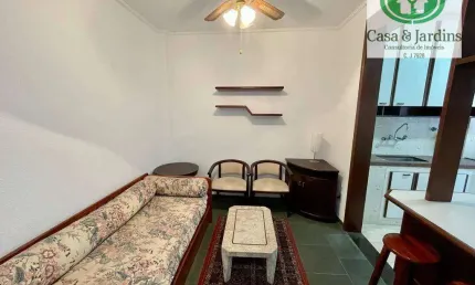 Ótimo apartamento mobiliado - 2 dormitórios - 70 m² - gonzaga - santos, sp