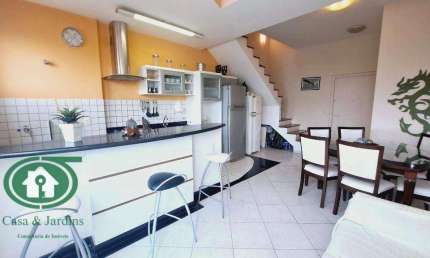 Apartamento Duplex 2 dormitórios para alugar, 80 m²  - Gonzaga - Santos/SP