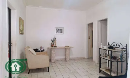 Apartamento térreo  2 dormitórios à venda, 77 m²  - gonzaga - santos/sp