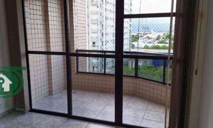 Apartamento 3 dormitorios (suite), Qto + WC empregada Prédio c/ elevador, Vista livre, Aparecida, Santos.