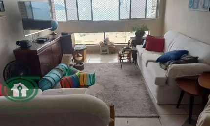 Apartamento Vista Mar com 2 dormitórios à venda, 100 m²  - Pompéia - Santos/SP