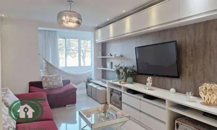 Apartamento frente mar 3 dormitórios à venda, 121 m²  - boqueirão - santos/sp
