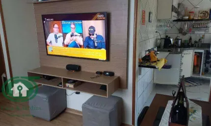 Apartamento com 2 dormitórios à venda, 59 m² no - embaré - santos/sp