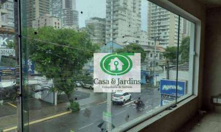 Sala para alugar, 110 m² por R$ 5.400,00/mês - Gonzaga - Santos/SP