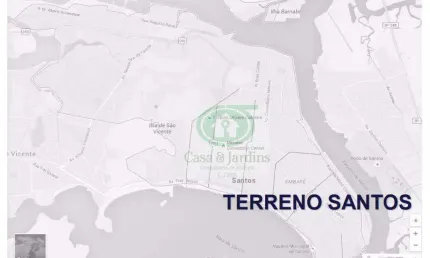 Terreno à venda, 1365 m² por R$ 9.600.000,00 - José Menino - Santos/SP