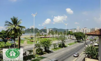 Apartamento 2 dormitórios (1 suíte), 102 m² de área útil com sacada vista mar, no Itararé - São Vicente .
