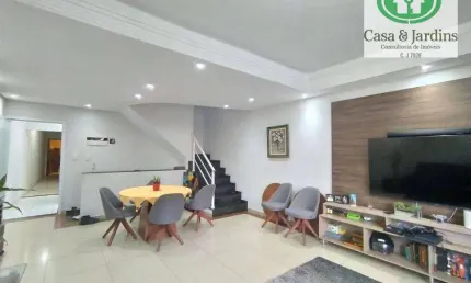 Linda casa na Vila São Jorge - 4 dormitorios + Solariun c/churrasqueira - Santos
