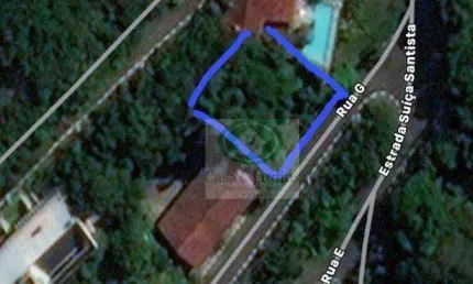 Terreno c/ Vista Mar - Condomínio de Luxo - 586 m² por R$ 1.100.000,00 - Morro Santa Terezinha - Santos/SP