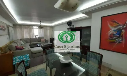 MaAlto Padrão -Apartamento  3 dormitorios – 187m²– 3 suítes – 1ª Quadra da Praia – São Vicente SP