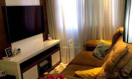 Apartamento com 2 dormitórios à venda, 59 m² por R$ 280.000,00 - Parque São Vicente - Mauá/SP