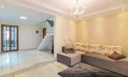 Sobrado com 3 dormitórios à venda, 227 m² por R$ 900.000,00 - Vila Scarpelli - Santo André/SP