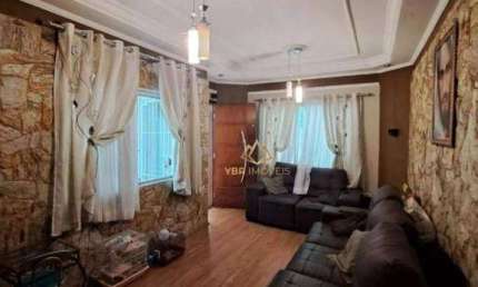 Sobrado com 3 dormitórios à venda, 245 m² por R$ 650.000,00 - Parque São Vicente - Mauá/SP
