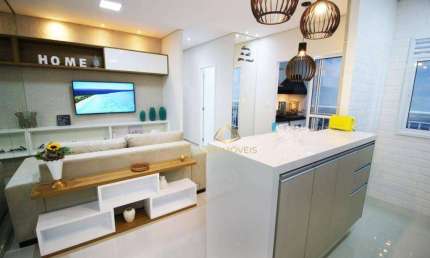Apartamento com 2 dormitórios à venda, 54 m² por R$ 441.855 - Utinga - Santo André/SP