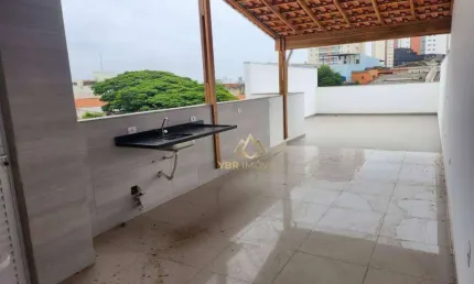Cobertura com 3 dormitórios à venda, 136 m² por R$ 695.000 - Vila Valparaíso - Santo André/SP