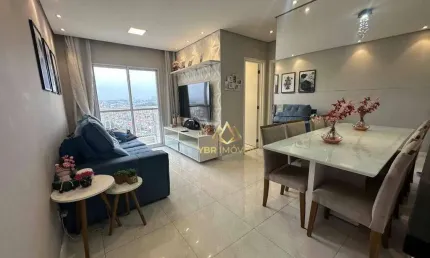 Apartamento com 2 dormitórios à venda, 54 m² por R$ 371.000,00 - Vila Humaitá - Santo André/SP