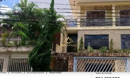 Casa com 3 dormitórios à venda, 275 m² por r$ 1.400.000 - vila paulicéia - são paulo/sp
